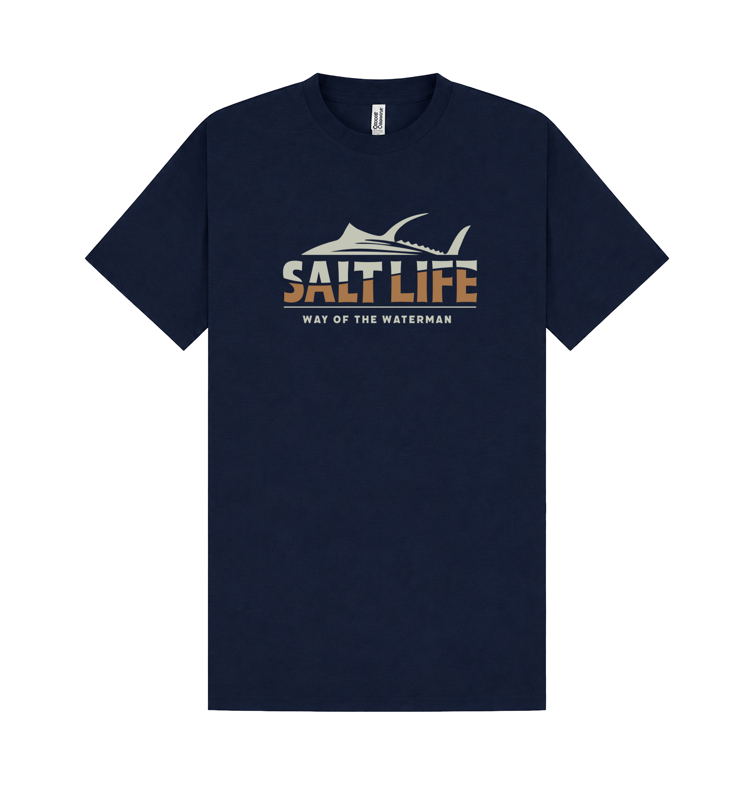 Navy Printed T-shirt Front