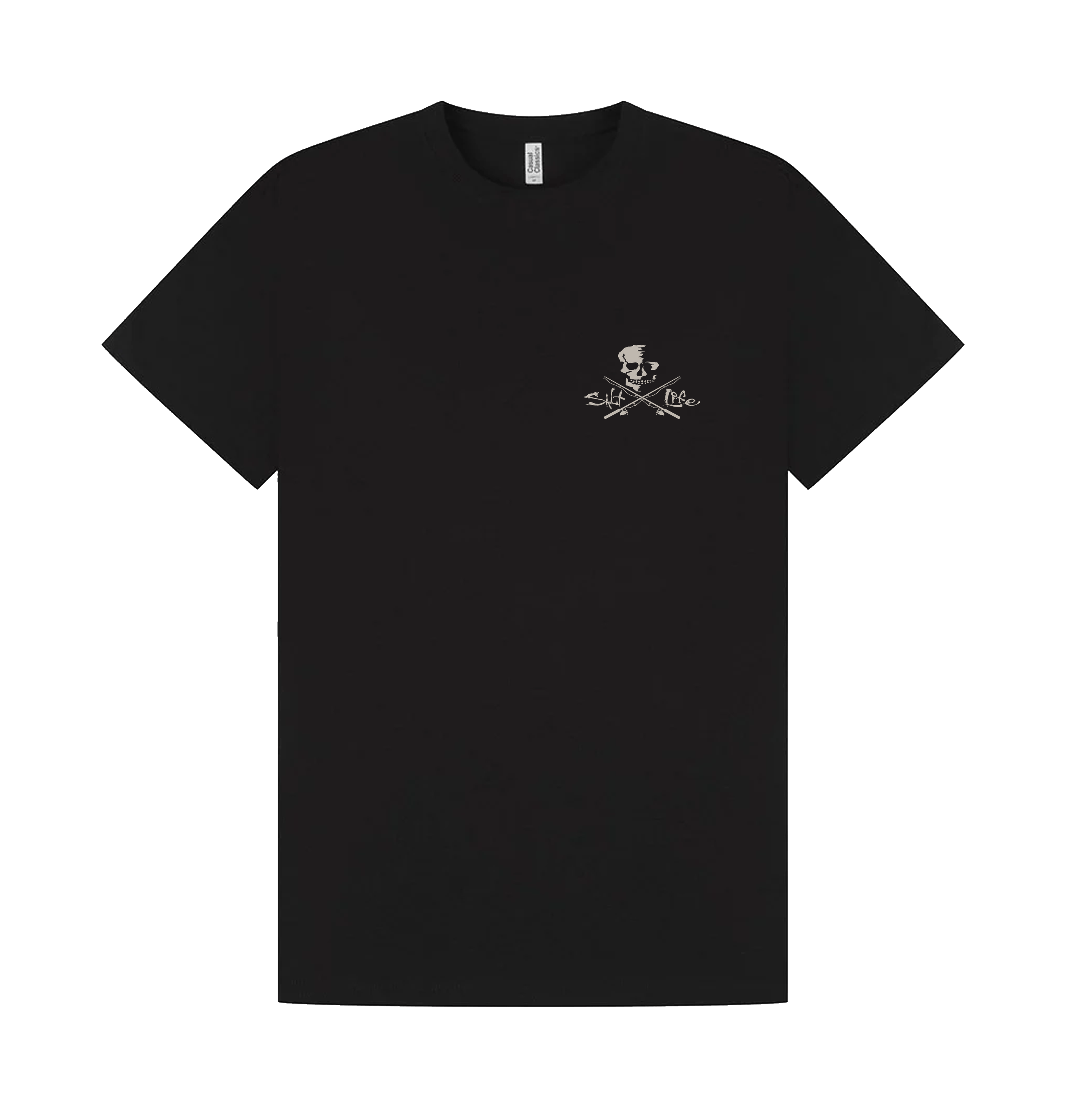 Black Printed T-shirt Front