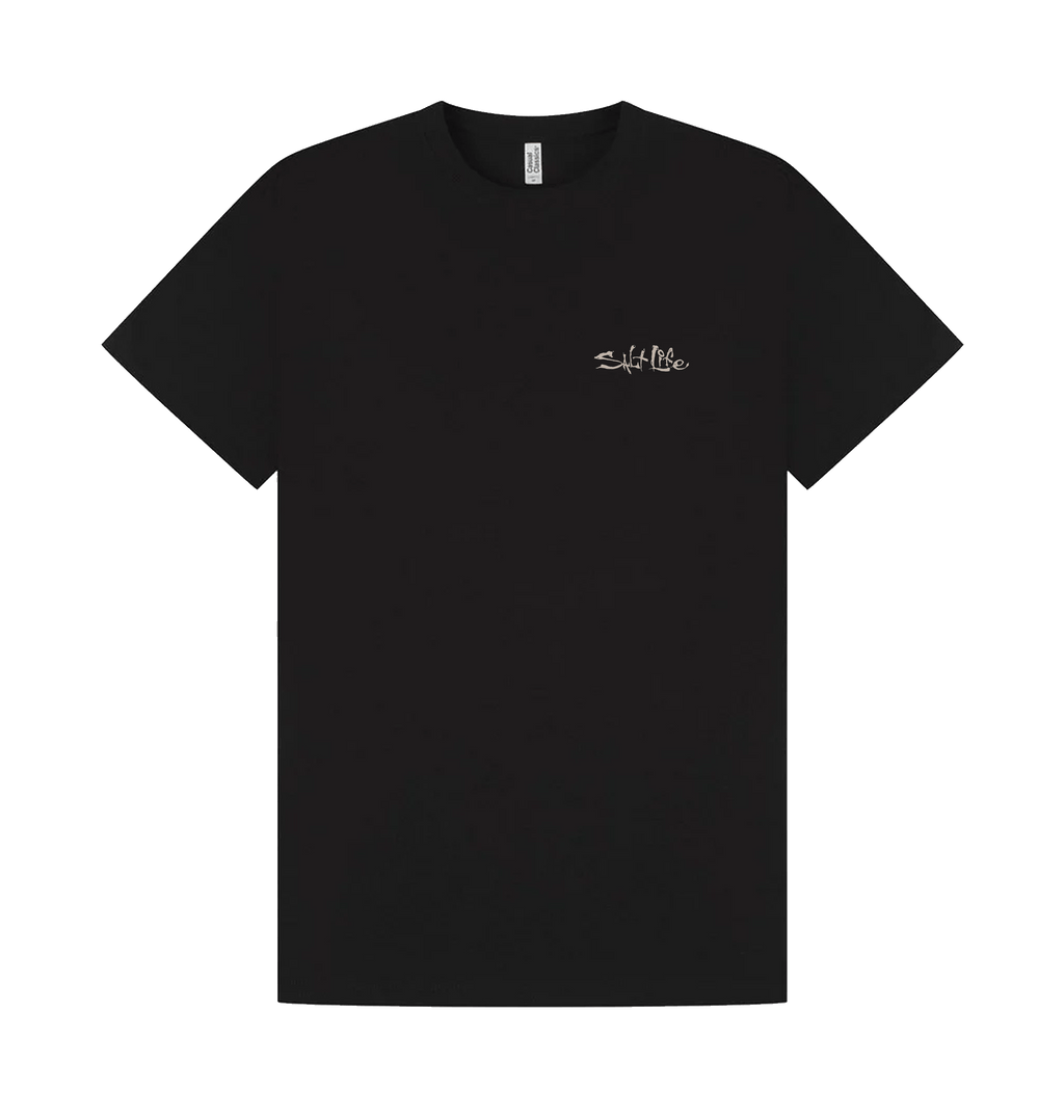 Black Printed T-shirt Front
