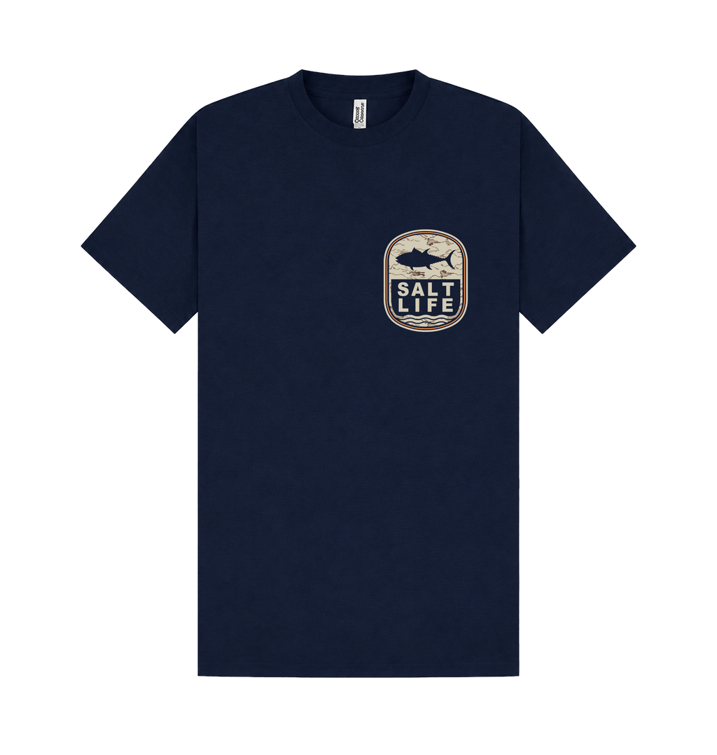 Navy Printed T-shirt Front