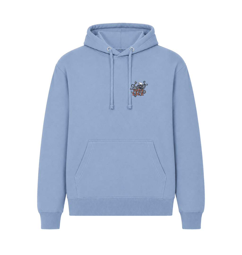 Light Blue Printed Hoody Front