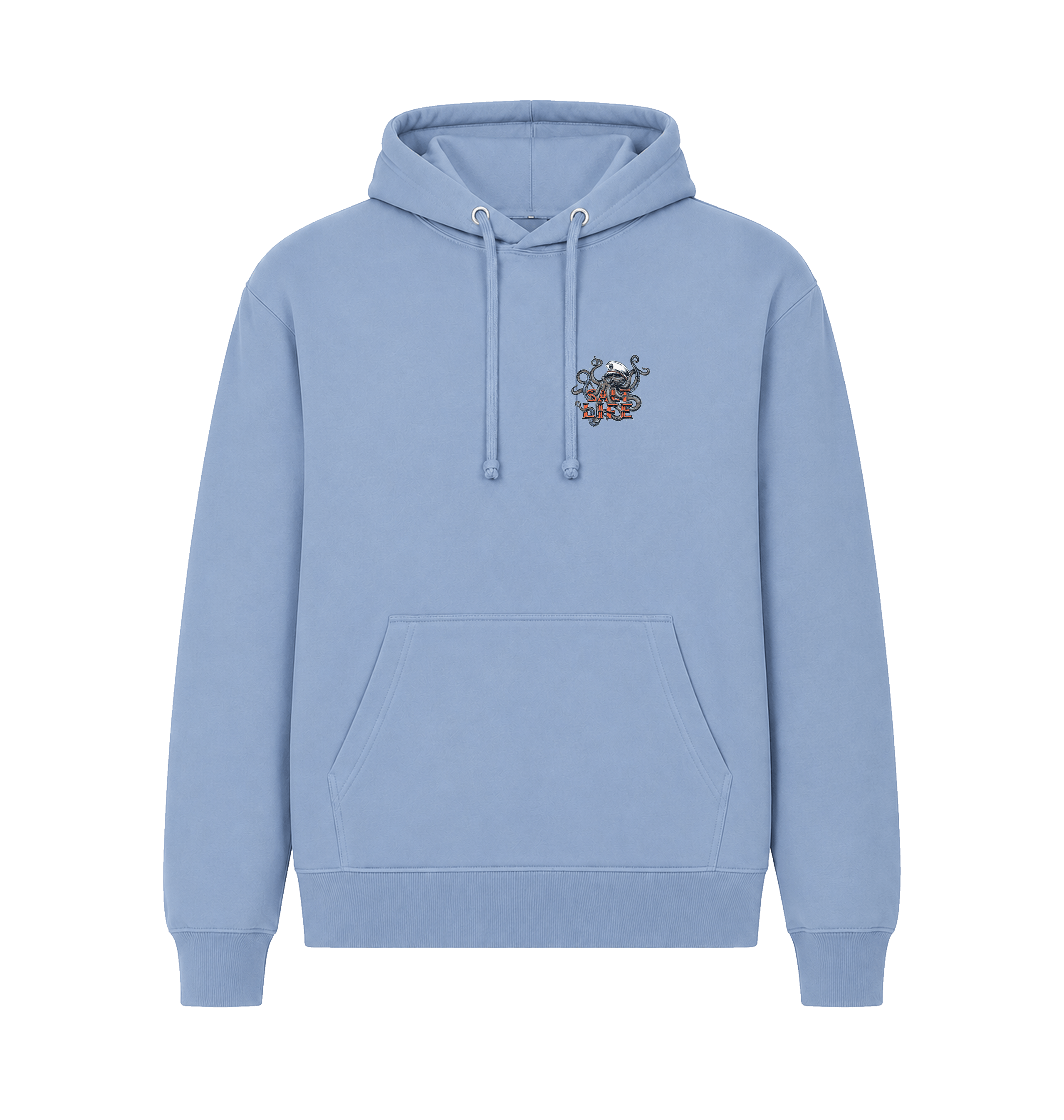 Light Blue Printed Hoody Front