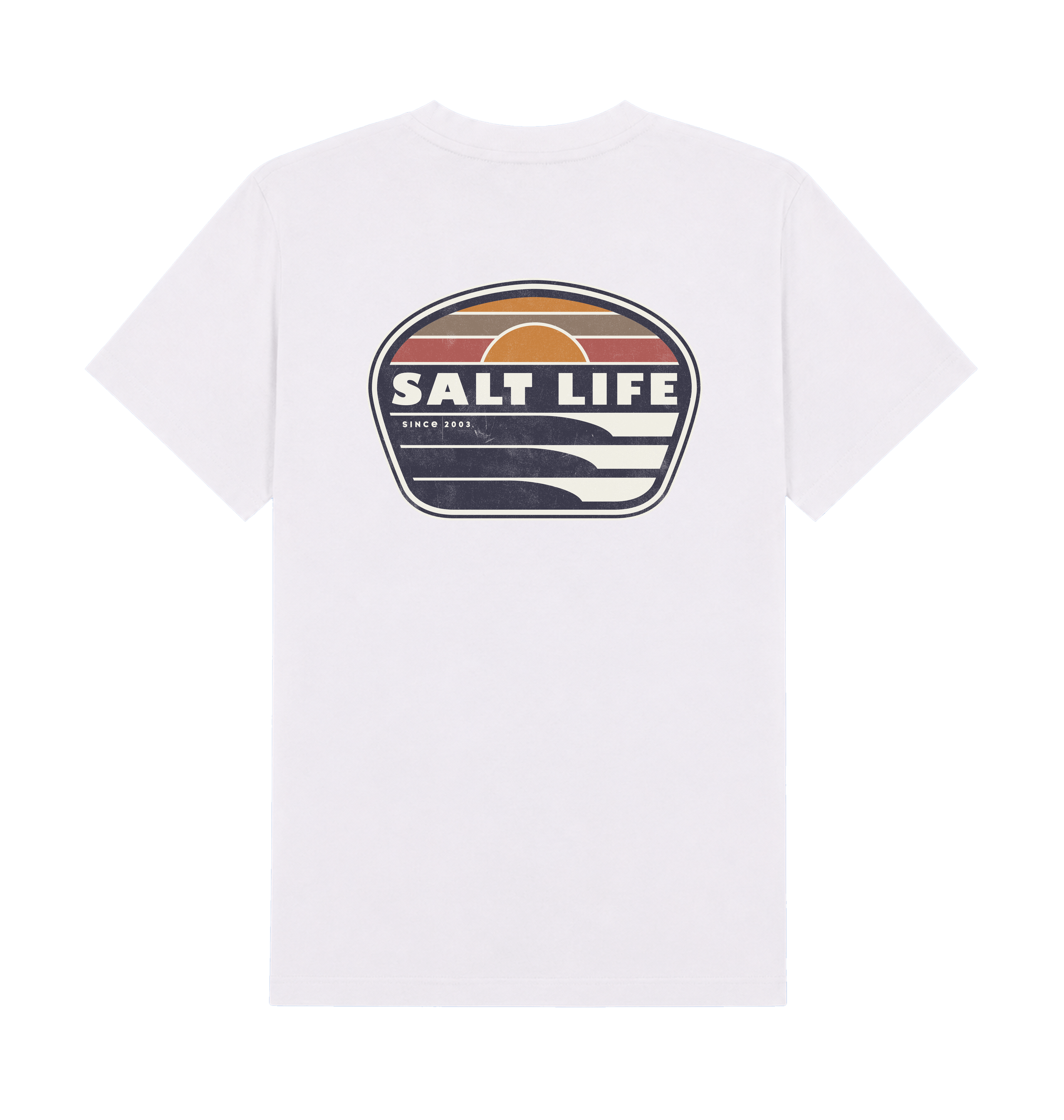 White Printed T-shirt Back