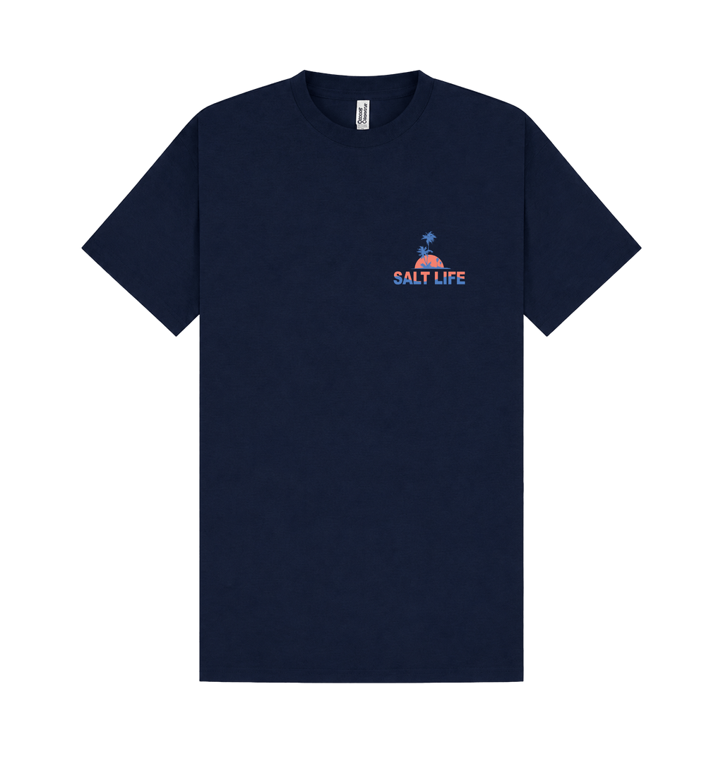 Navy Printed T-shirt Front