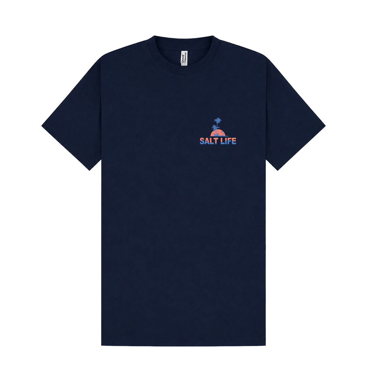 Navy Printed T-shirt Front