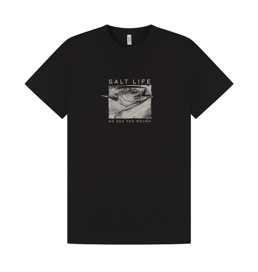 Black Printed T-shirt Front