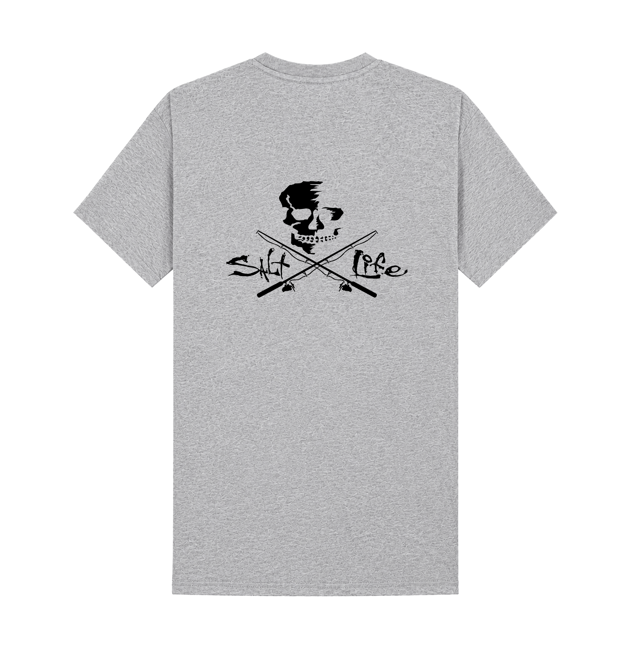Heather Grey Printed T-shirt Back