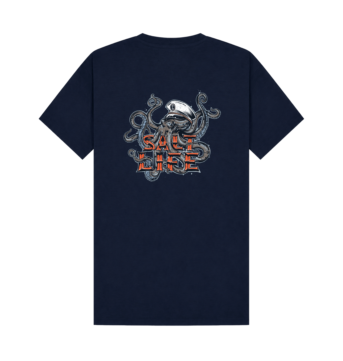 Navy Printed T-shirt Back