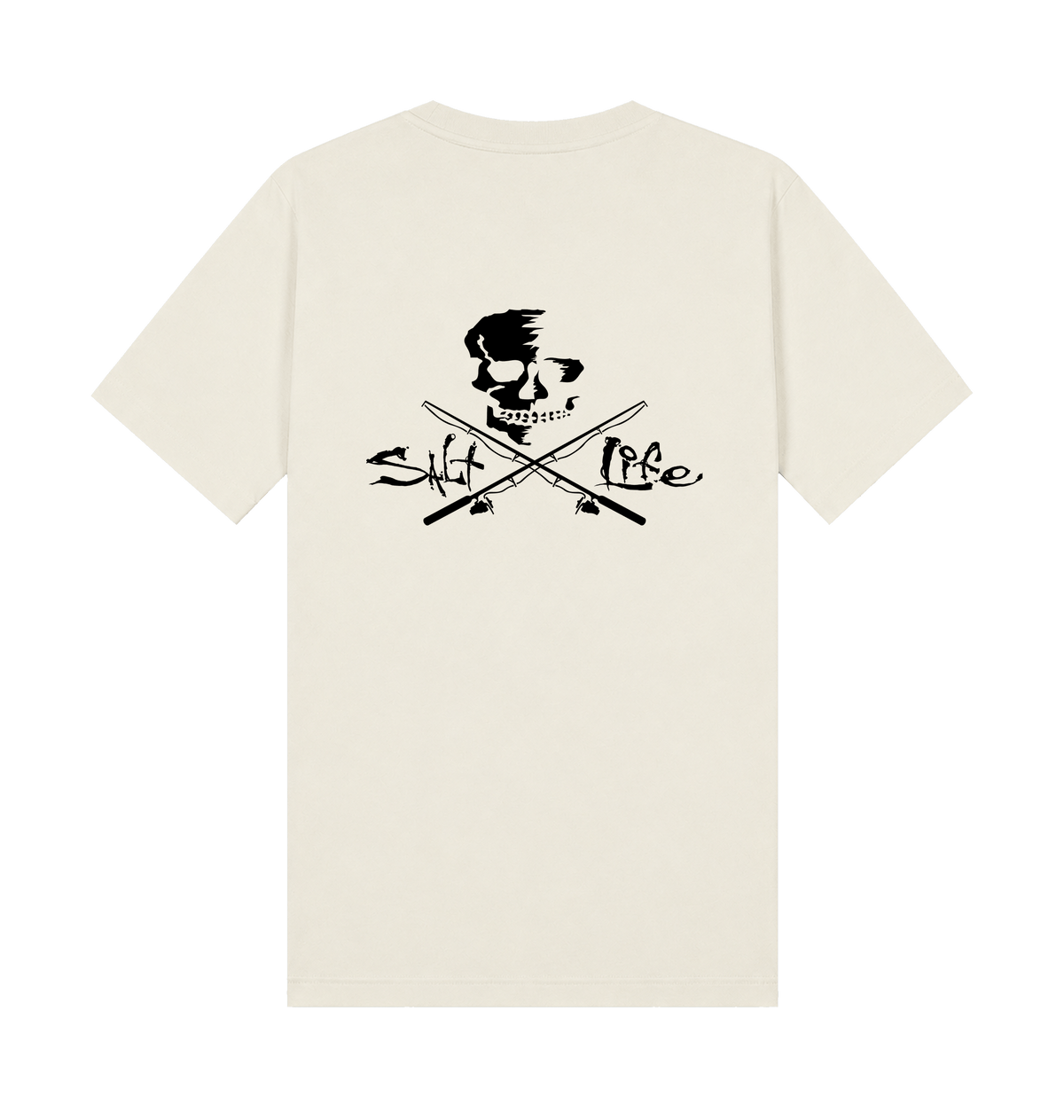 Ecru Printed T-shirt Back