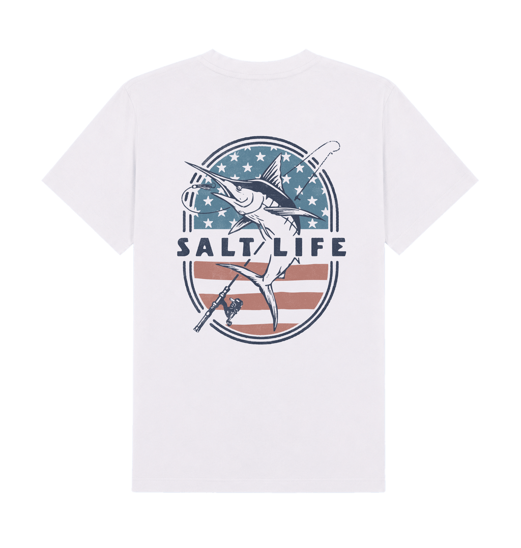 White Printed T-shirt Back