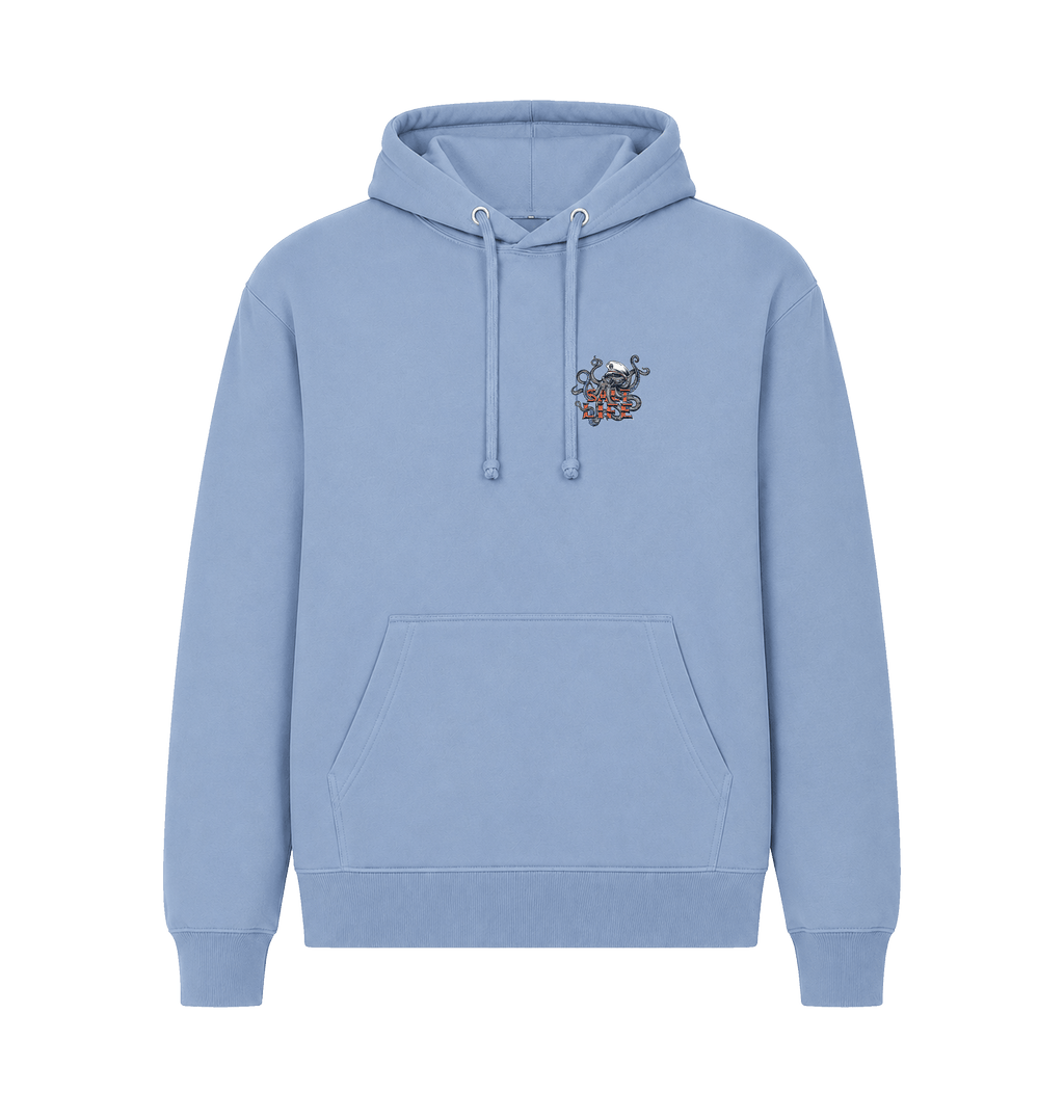 Light Blue Printed Hoody Front